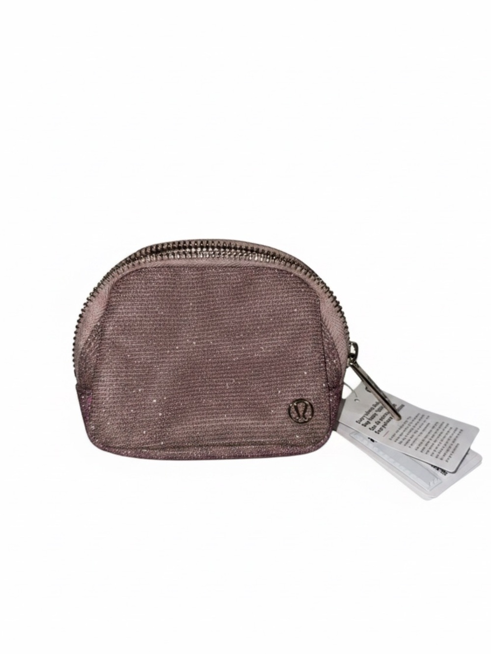 lululemon athletica Glitter Dusty Rose Mini Cosmetic Pouch